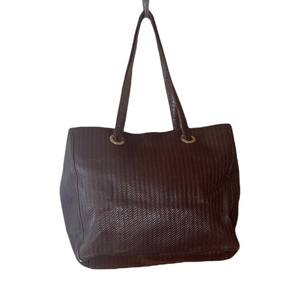 Kleinberg Sherrill Handbags - Vintage Kleinberg Sherrill Leather Tote - Brown